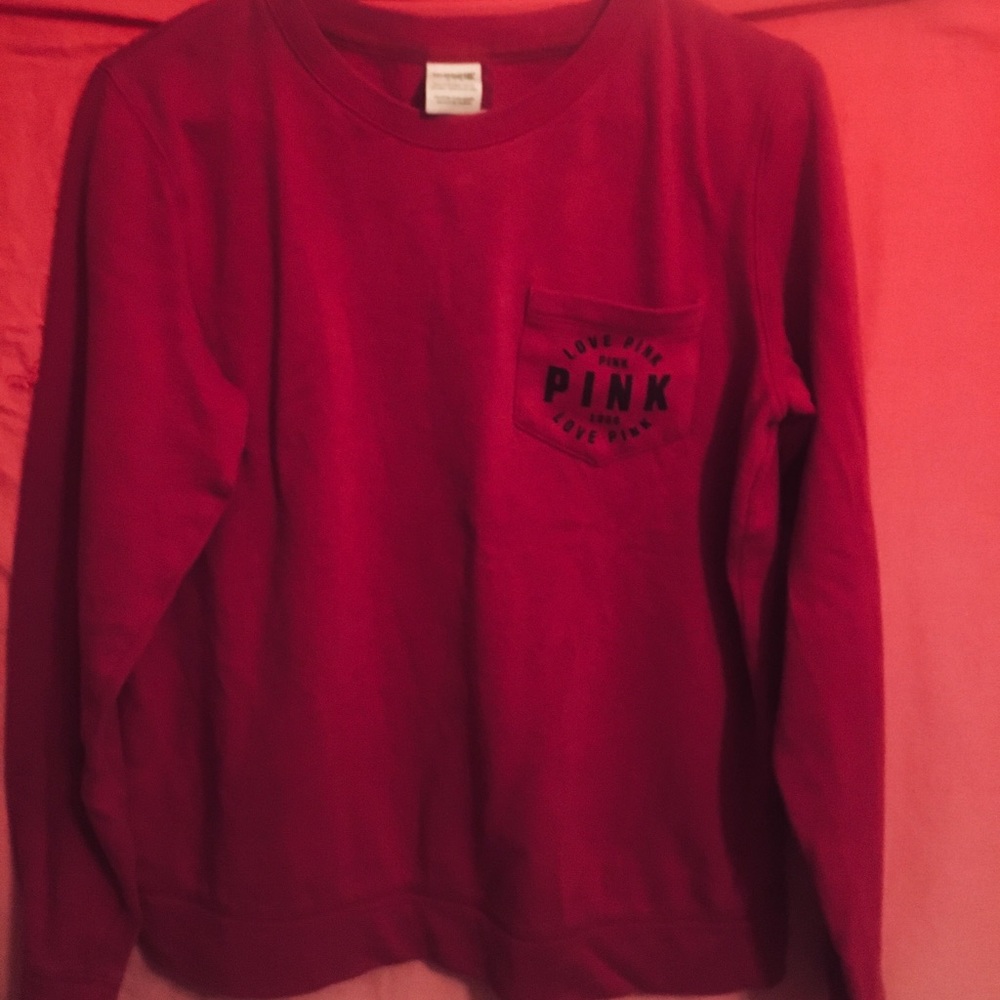 PINK LONG SLEEVE SWEATSHIRT